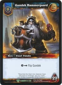 Gundek Hammerguard - War of the Elements - WoW card