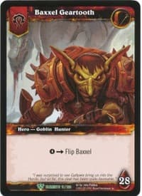 Baxxel Geartooth - War of the Elements - WoW card