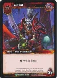 Zin'sul - War of the Elements - WoW card