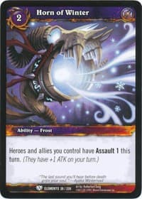 Horn of Winter - War of the Elements - WoW card