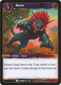 Maim - War of the Elements - WoW card