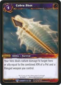 Cobra Shot - War of the Elements - WoW card