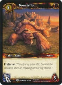 Donatello - War of the Elements - WoW card