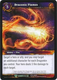 Draconic Flames - War of the Elements - WoW card