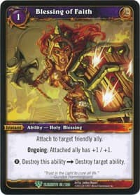 Blessing of Faith - War of the Elements - WoW card