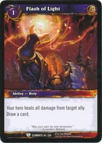 Flash of Light - War of the Elements - WoW card