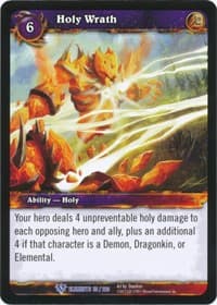 Holy Wrath - War of the Elements - WoW card