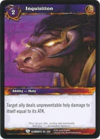 Inquisition - War of the Elements - WoW card