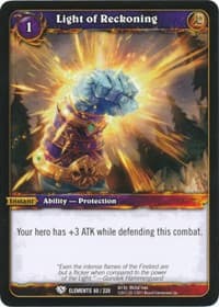 Light of Reckoning - War of the Elements - WoW card