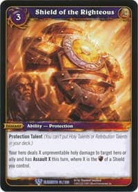 Shield of the Righteous - War of the Elements - WoW card