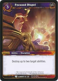 Focused Dispel - War of the Elements - WoW card