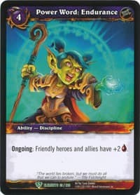 Power Word: Endurance - War of the Elements - WoW card