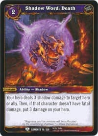 Shadow Word: Death - War of the Elements - WoW card