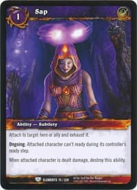 Sap - War of the Elements - WoW card