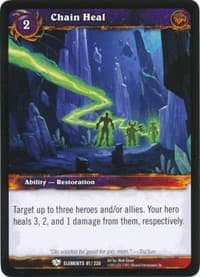 Chain Heal - War of the Elements - WoW card