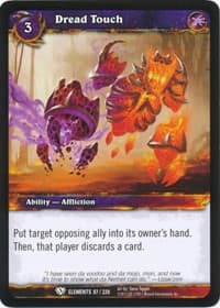 Dread Touch - War of the Elements - WoW card