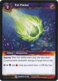 Fel Flame - War of the Elements - WoW card
