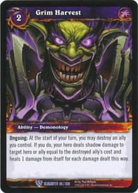 Grim Harvest - War of the Elements - WoW card