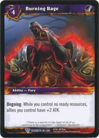 Burning Rage - War of the Elements - WoW card