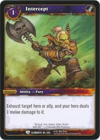 Intercept - War of the Elements - WoW card