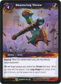 Shattering Throw - War of the Elements - WoW card