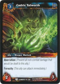 Cadric Talworth - War of the Elements - WoW card