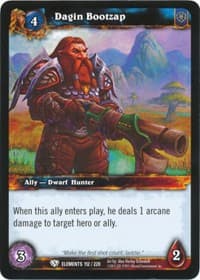 Dagin Bootzap - War of the Elements - WoW card