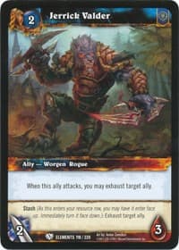 Jerrick Valder - War of the Elements - WoW card