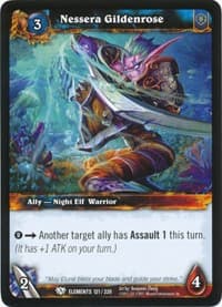 Nessera Gildenrose - War of the Elements - WoW card