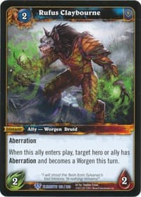 Rufus Claybourne - War of the Elements - WoW card
