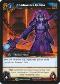 Shadowseer Calista - War of the Elements - WoW card