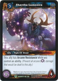 Shaytha Lumenira - War of the Elements - WoW card