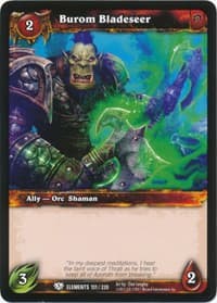 Burom Bladeseer - War of the Elements - WoW card