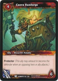 Caera Sunforge - War of the Elements - WoW card