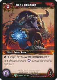 Hanu Skyhorn - War of the Elements - WoW card