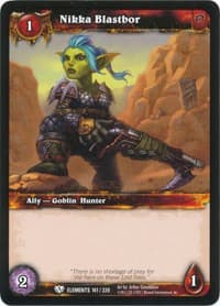 Nikka Blastbor - War of the Elements - WoW card