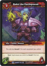 Rakzi the Earthgraced - War of the Elements - WoW card