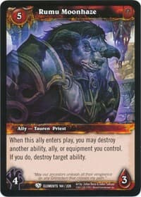 Rumu Moonhaze - War of the Elements - WoW card