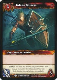 Talaan Solaras - War of the Elements - WoW card