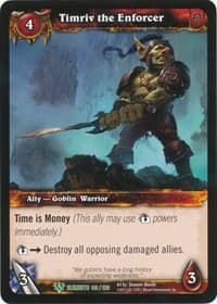 Timriv the Enforcer - War of the Elements - WoW card