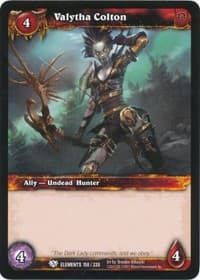 Valytha Colton - War of the Elements - WoW card