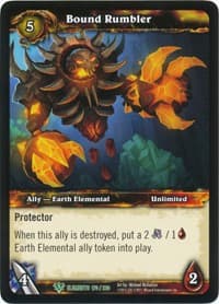 Bound Rumbler - War of the Elements - WoW card