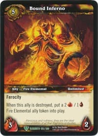 Bound Inferno - War of the Elements - WoW card