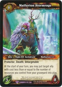 Malfurion Stormrage - War of the Elements - WoW card