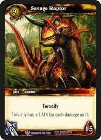 Savage Raptor - War of the Elements - WoW card