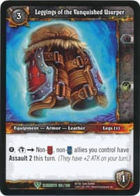 Leggings of the Vanquished Usurper - War of the Elements - WoW card