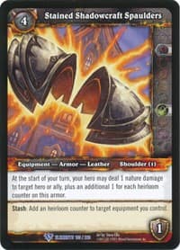 Stained Shadowcraft Spaulders - War of the Elements - WoW card