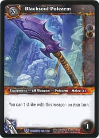 Blacksoul Polearm - War of the Elements - WoW card