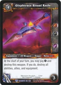 Glyphtrace Ritual Knife - War of the Elements - WoW card