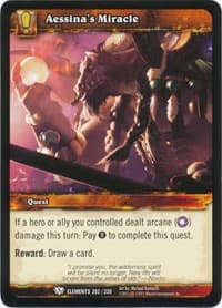 Aessina's Miracle - War of the Elements - WoW card